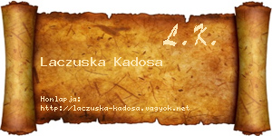 Laczuska Kadosa névjegykártya